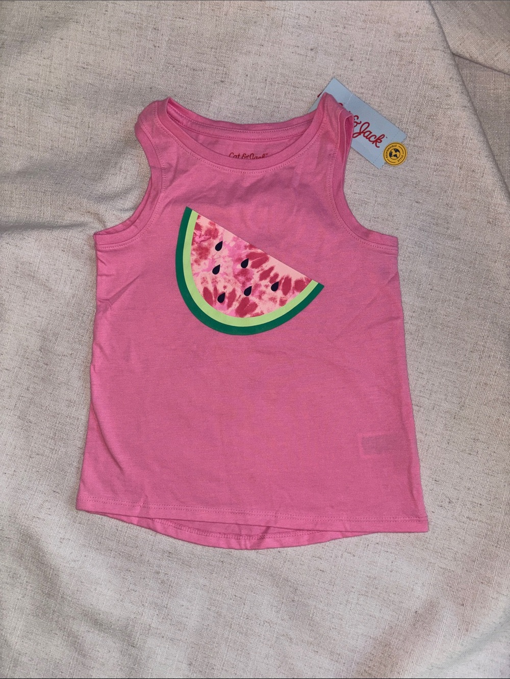 Cat & Jack Pink Watermelon Graphic Tank Top